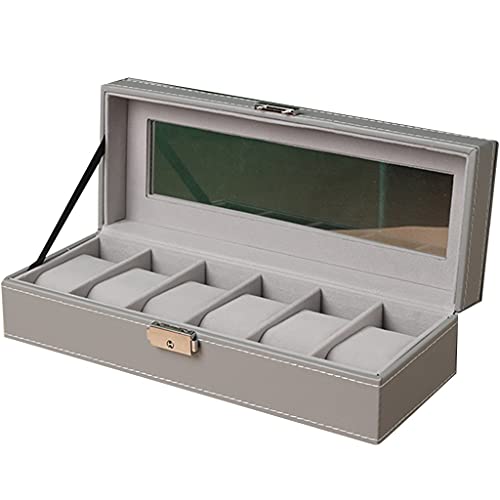 QUEAWOQ Boîte de Rangement de Montre Pratique avec 10 emplacements et Finition en Cuir de Fibre de Carbone, idéale pour Les collectionneurs Octopus Feet