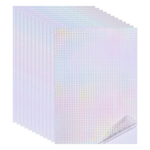 Film stratifié holographique A4 PATIKIL transparent auto-adhésif motif petit point