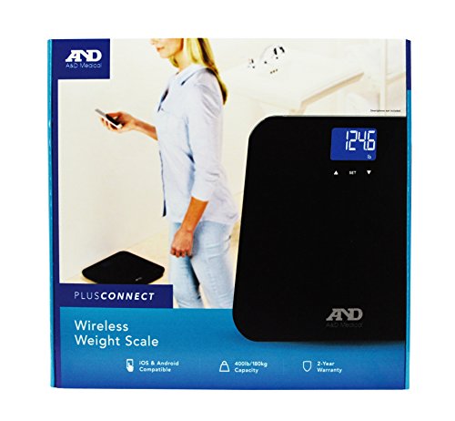 A&D Medical Bluetooth Wireless Bathroom Weight Scale for Multiple Users (UC-350BLE) - Thumbnail 2
