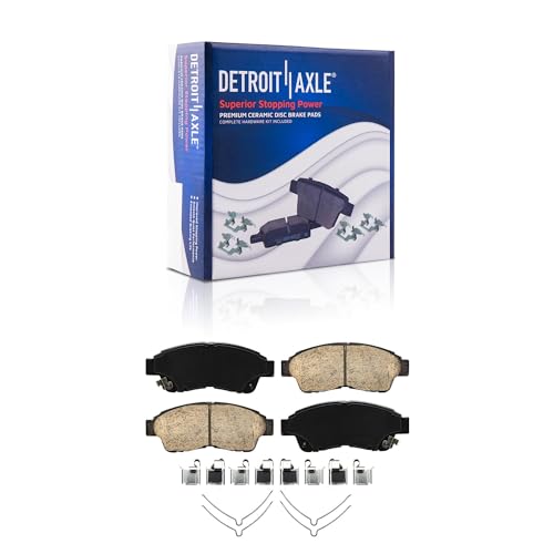Image of Detroit Axle - Front Brake Kit for 96-00 Toyota RAV4 Disc Brake Rotors | 1996 1997 1998 1999 2000 Ceramic Brake Pads Replacement