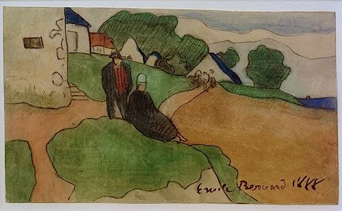 Peinture moderne Bretonisches Dorf Emile Bernard affiches et gravures de qualité