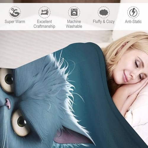 Couverture chat 3D moelleuse pour des soirées cocooning sur le canapé - 4
