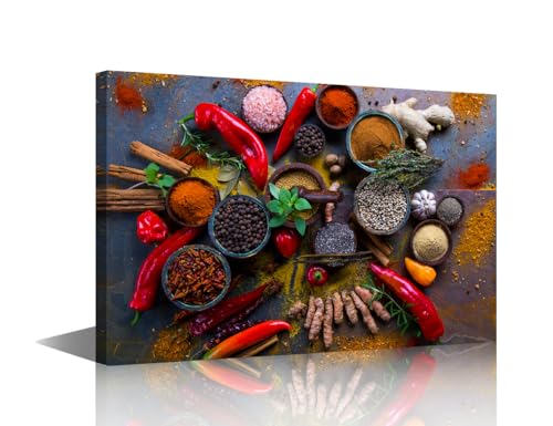 Toile murale épices et bois tableau moderne pour créer une ambiance cocooning