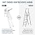 12-Step Ceiling Mount Attic Ladder, Retractable Pull Down Attic Stairs with Safety Handrails, Hidden Foldable Stairs for Home Garage & Basement Storage, 660 LBS Weight Capacity, 39.37'' × 31.50''