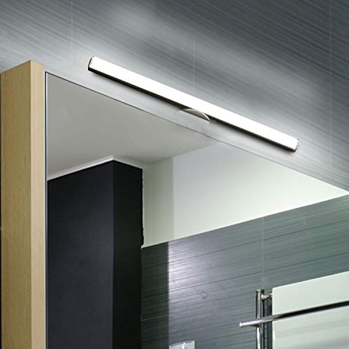 Aplique Espejo Baño LED Impermeable IP44 Kambo, Lámpara de Espejo Led 6W 6500K 400LM DC 5V 30CM Carga USB para Armario Cuarto de Baño Dormitorio Cocina Armario Estudio Viaje Maquillaje