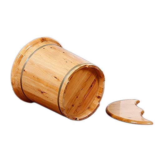 Spa de pies de madera maciza 38 cm alto x 41 cm diámetro miniatura 5