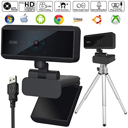 SEFUSON 1080P Full HD Webcam, Full HD PC Camera Web Camera for Remote Working, Game Streamer, Video Calling, USB Computer Camera for Laptop or Desktop Webcam(Complimentary tripod).