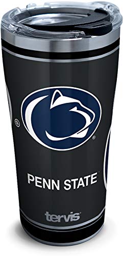 Tervis Triple Walled Penn State University Nittany Lions Insulated Tumbler Cup Keeps Drinks Cold & Hot, 20oz - Stainless Steel, Blackout