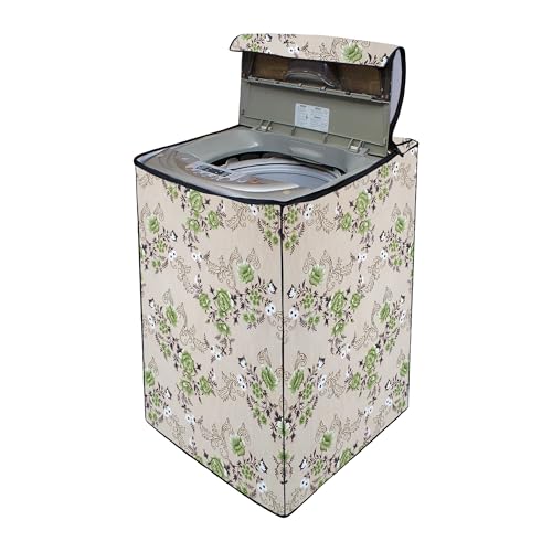 Image of Lithara Top Load Fully Automatic Washing Machine Cover for LG, Samsung, IFB, Whirlpool, Suitable for 5 kg & 5.5 Kg - Waterproof, Dustproof Cover (Print-3)