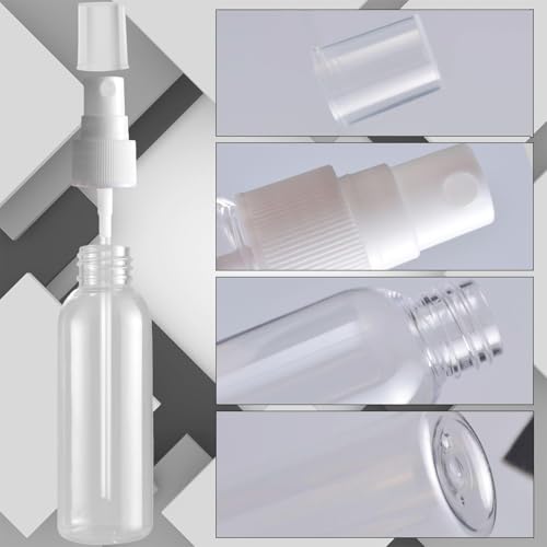 Image of Transparent Empty Refillable Reusable Ultra Fine Mist Spray Bottle Atomizer, Mist Pump For Beauty, Personal Care, Face-Hair Moisturizing, Plants, Electronic Gadgets, Cleaning, 200ml, Pack of 1