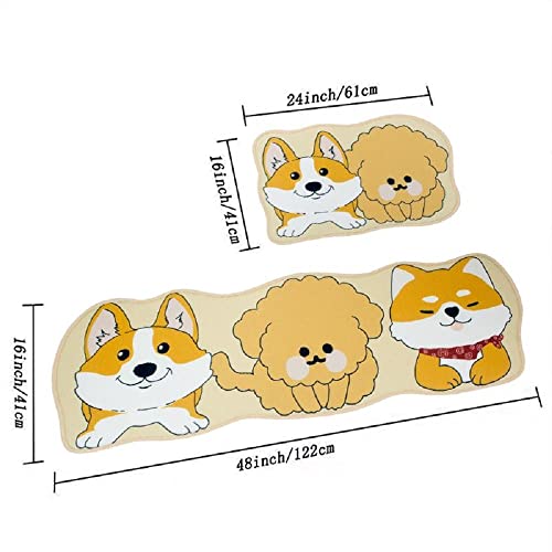 Image of HomeCloud Rubber 6mm Fruit Printed Thick Anti Slip, Washable, Big Size, Printed, Designer Folding Kitchen Mat for Floor Home Bedroom -, Standard Size (40 x 120 cm 40 x 60 cm)