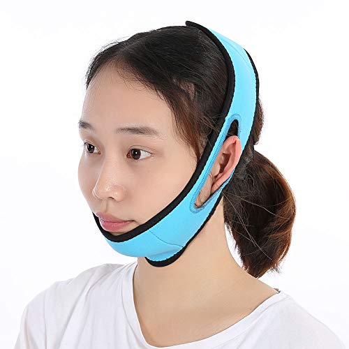 Face Slimming Mask, Face Lifting Slimming Bandage Pad Silicone Massage Slim Bandage Double Chin Remove Weight Loss Belt V-line Belt Facial Mask for crema reductora fajitex parches reductores de abdome
