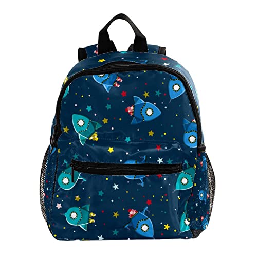 Sac à dos enfants motif vaisseau spatial 30cm pour garçons et filles