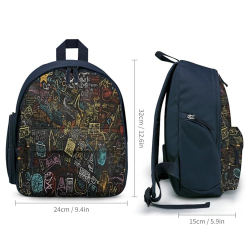 Math Formula Mini Backpack Light Weight Small Travel Backpack Shopping Travel Daypack2