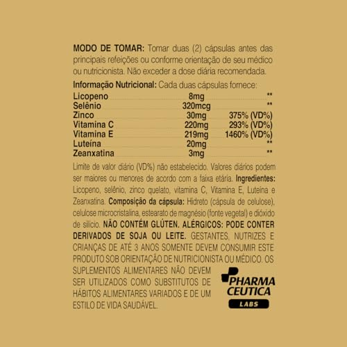 LICOPENO + SELÊNIO + ZINCO 500MG 60CAPS - DR. BOTÂNICO