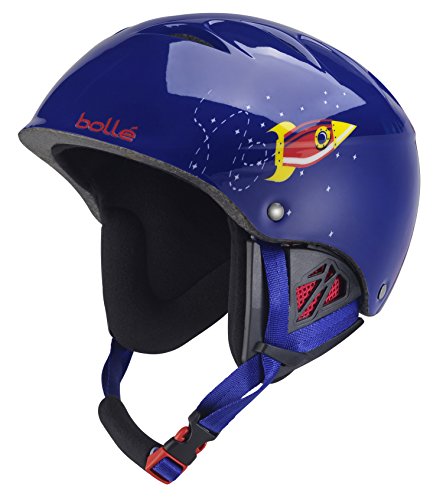bollé B-Kid, Casco Bambino, Shiny Blue Rocket, 53-58CM