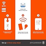 SYLVANIA Wifi LED Smart Light Bulb, 60W Equivalent Full Color and Tunable White A19, Dimmable, Compatible with Alexa and Google Home Only - 4 Pack (75674) - Image 2