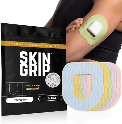 Skin Grip Insulet Omnipod 5 Adhesive Patches, (Also Fits Omni Pod Dash)