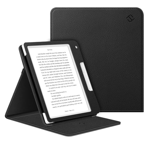 Image of Fintie Stand Case for 7 inch Kobo Libra Colour (2024) / Kobo Libra 2 (2021) eReader - [Multi-Angle Viewing] Slim Fit Vertical Stand Cover with Auto Sleep /Wake, Black