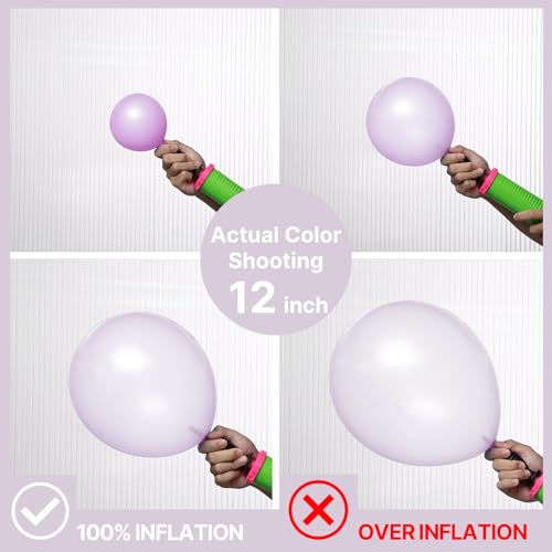 Image of PartyWoo Pearl Lavender Balloons 140pcs Different Sizes Pack of 18 12 10 5 Inch Pearl Light Pastel Purple Lilac Balloon Arch Kit for Bachelorette Fairy Girl Birthday Party Decorations Purple-Z32