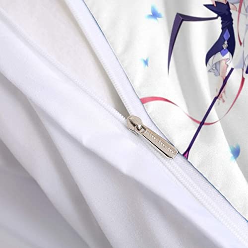 Housse de couette 240x260 dessin animé impression 3D parure lit fermeture éclair - 6