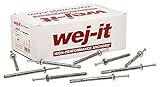 Wej-It Nail-It DN1411 Drive Anchor, Zamac Alloy, Zinc Plated Finish, Meets GSA FFS-325 Group V Type 2 Class 2 Specifications, 1/4