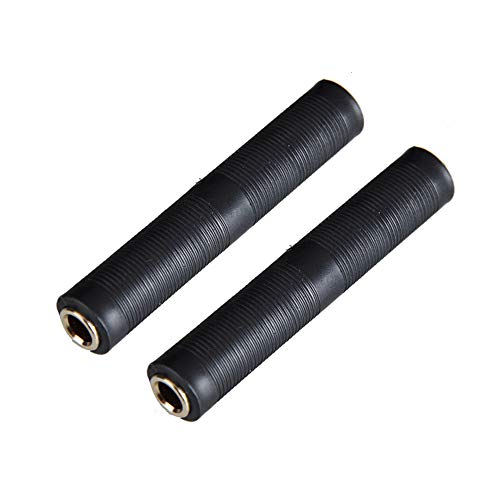 1/4 Inch Trs/Ts Coupler, 6.35Mm Female To Female Audio Connector Jack Stereo Adapter Joiner - 2 Pack #TOP4