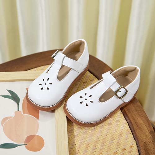 Image of Flaryzone Toddler Little Girl Mary Jane School Uniform Oxfords Flat Dress Shoes