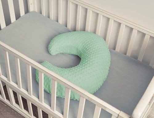 Nursing Pillow with Nursing Pillow Cover Set for Breastfeeding Moms, Ultra-Soft Nursing Pillows for Infant Newborn Baby Boy Girl (Green) - Thumbnail 7