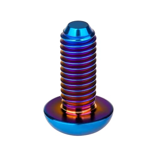 Image of Titanium Bolt M3 8 10 12 15mm Allen Key Head Screws for Bicycle Pack of 4 (Burnt Blue, M3x12mm)