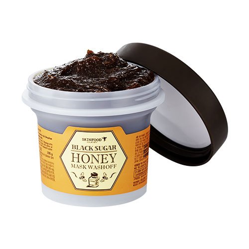K-Beauty, 3 SKINFOOD MASK Package, Black Sugar Honey Mask (100g) Bundle with 1 Egg White Pore Mask (100g) and 1 Rice Mask Wash Off (100g)