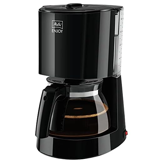 Melitta 1017-02 (Independiente, Cafetera de Filtro, Negro, Jarra, Vidrio, 10 Tazas), 1000 W, 1.2 litros
