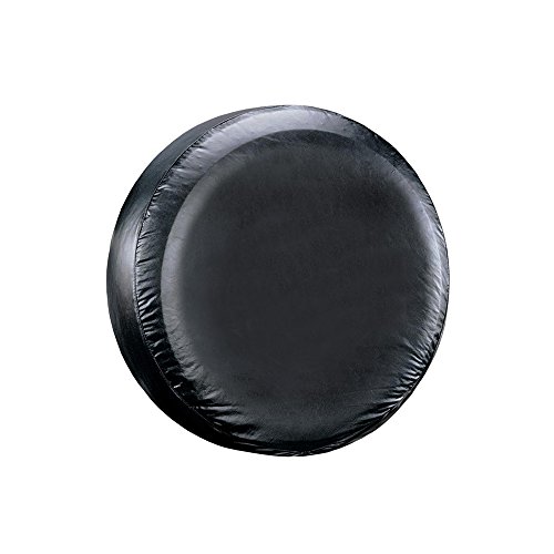 Leader Accessories Univesal Spare Tire Cover for Jeep, Trailer, RV, SUV, Truck Wheel (Black, 33"-35")