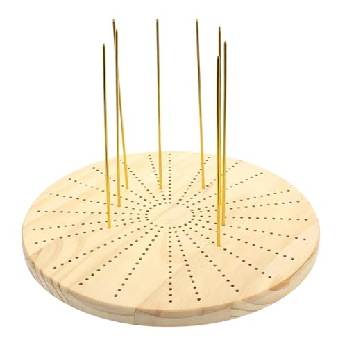 Planche blocage tricot main et fournitures artisanales avec chevilles