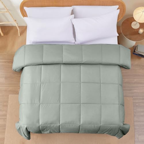 Image of Modern Threads Down Alternative Reversible Comforter White /Gray California King