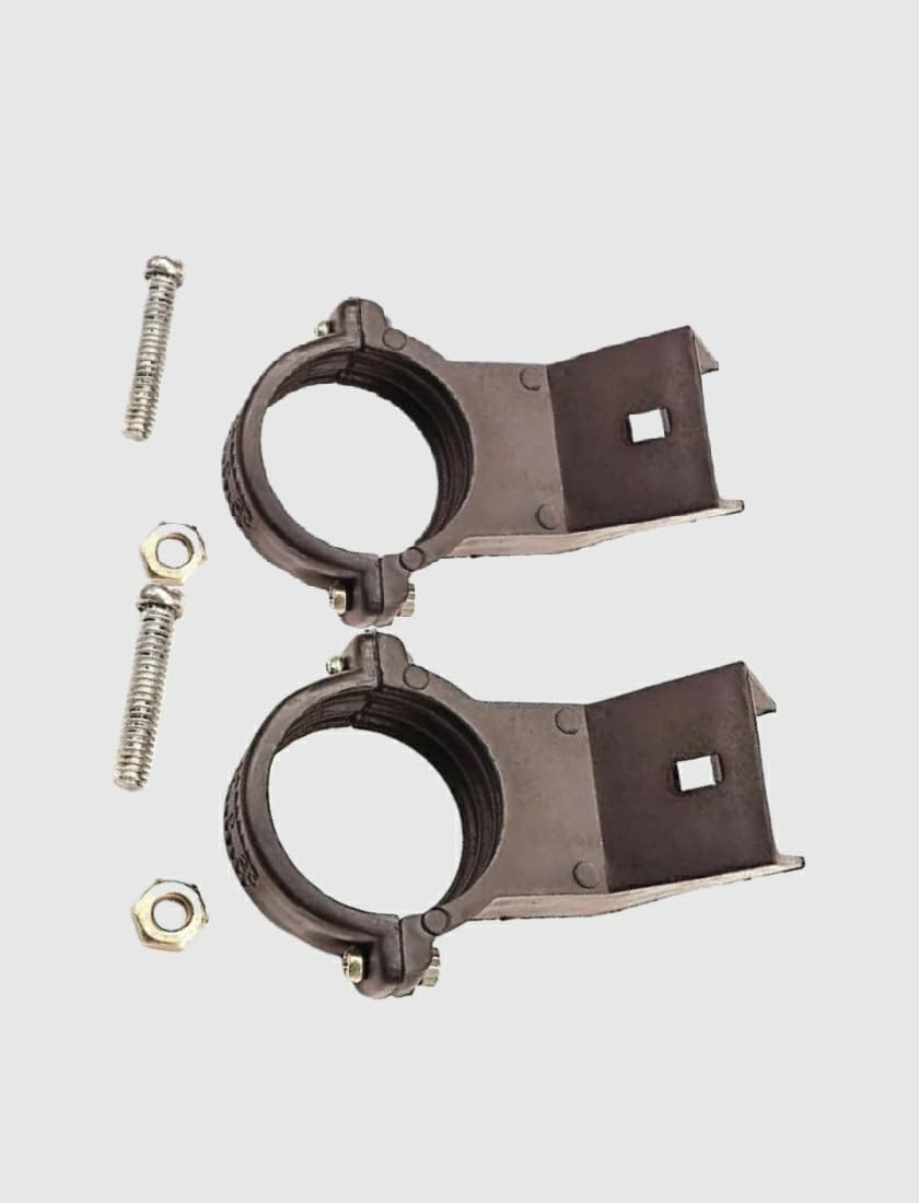 Dish LNB Holder Bracket Clamp Mount for Dish TV Antenna LNBF lnb Support Bracket LNB Holder Bracket Clamp for Dish Antenna – 20mm LNBF Arm Support Clamp with Nut Bolt (Pack of 2)