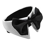 Civsde Hund Fliege Hochzeit Hundehalsband Haustiere Halsband Einstellbar Krawatte Bowknot für Groß Hunde, 55.8-63.5CM