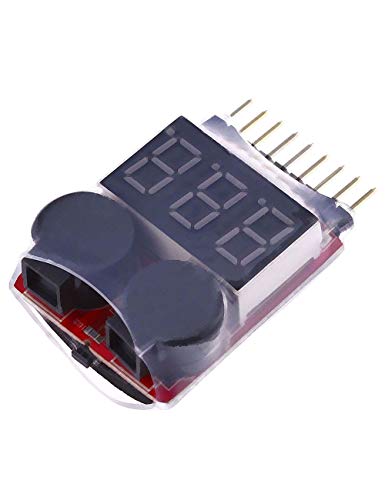 ARCELI RC 1-8s Lipo batterijtester monitor laagspanning alarmtoon spanningsmeter met LED-indicator voor Lipo Life LiMn… - Image 4