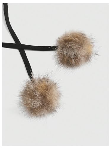 Verdusa Women's Zip Up Drawstring Hooded Jacket Faux Fur Asymmetrical Hoodie Sweatshirt4