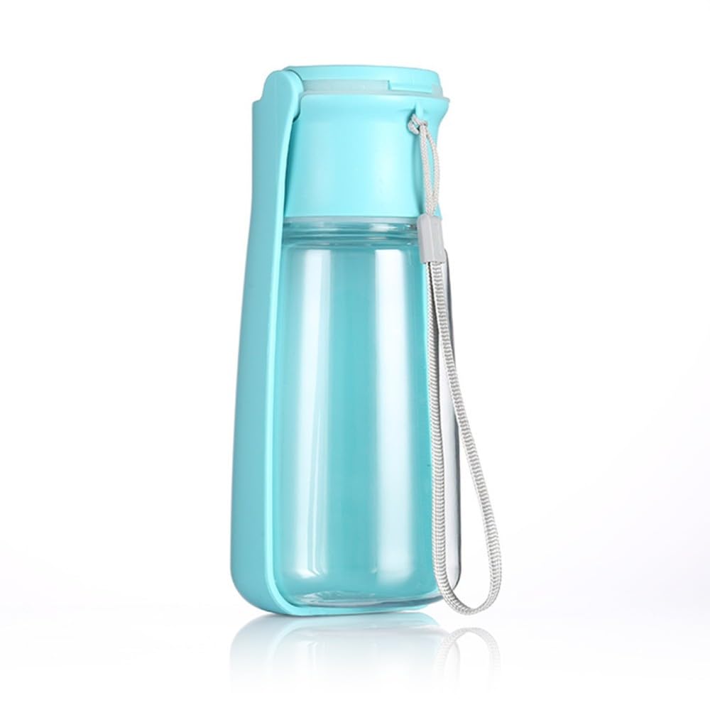 Dog Water Bottle, Foldable & Leakproof Dogs Drinking Feeder with Wider & Deeper Trough for Travel Outdoor Walking Hiking Pets 350ml/550ml