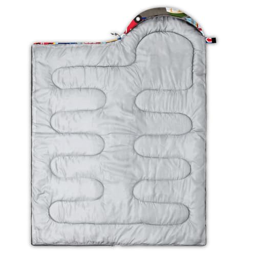 Image of QOOMO Axolotl Cute Camping Sleeping Bags,3 Season Warm & Cool Weather,Lightweight,Waterproof Sleeping Bags for Adults & Kids,Traveling,and Outdoors