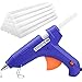 Produktbild Julyee 100W Heißklebepistole und 20 Stk 11mm x 180mm Klebesticks und Werkzeugstasche KlebepistoleHochleistung Klebepistole Set mit Heißklebepiste für Verkleben von Leder, Glas, Metall, Holz Blau