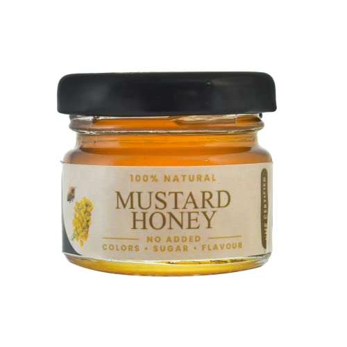Image of Shiva Organic Mustard Honey 30 grams NMR certified 100% Natural Healthy and Pure Honey No Added Sugar Flavour Unadulterated Sourced ethically
