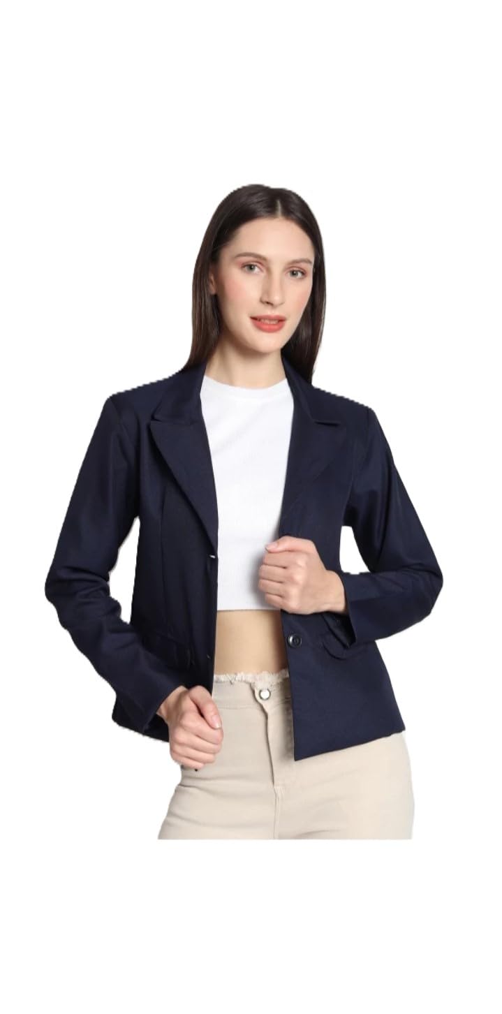 trendarc Women's Classic Office Blazer, Regular Fit, Full Sleeve, Formal Business Suit Jacket-picture-44