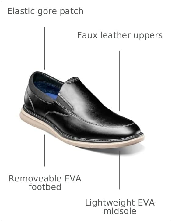 Image of Nunn Bush Chase Moccasin Toe Slip-On Lightweight Contemporary Loafer