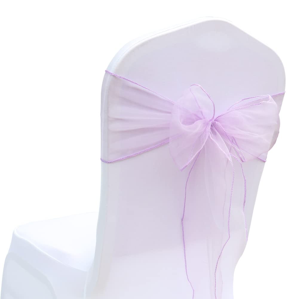 Nœuds en organza pour housses de chaise de mariage et banquets élégants 18x275 cm