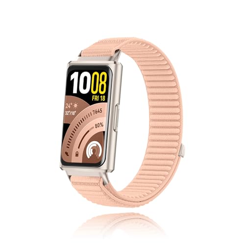 [MELEJIA] For HUAWEI Band 11 / HUAWEI Band 11 Pro �o���h �����x���g �ւ��x���g �i�C���� �����o���h �_�� �ʋC �y�� ���߉\ �T�C�Y�������ȒP �r���v �x���g (�s���N)