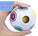 TANCH Magic Rainbow Ball Puzzle Cube Fidget Stress Relief Ball Brain Teasers Games Toys for Kids Adults (12 Holes)