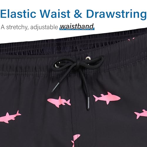 Mens Swim Trunks Swimsuits Board Beach Shorts with Compression Liner Quick Dry 7'' Inseam Trunks Board 1 Pack Swimwear3