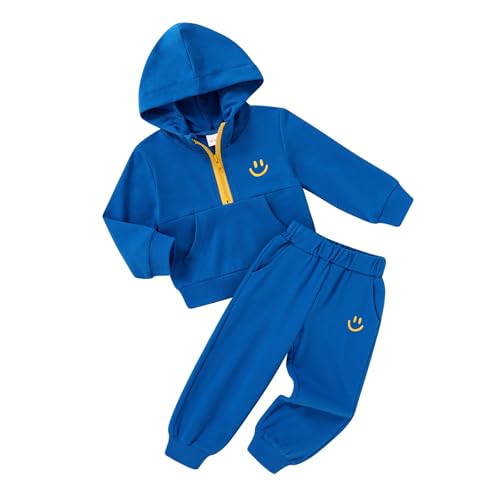Image of YOUNGER STAR Toddler Baby Boy Girl Clothes Fall Winter Outfits Long Sleeve Hoodie Sweatshirt Sweat Pants Cotton Sweatsuits